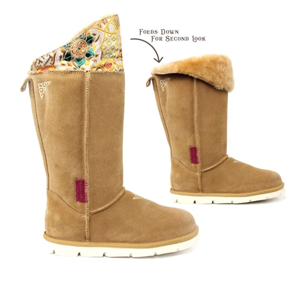 Superlamb Mongol Boot in Tan Size 10‎